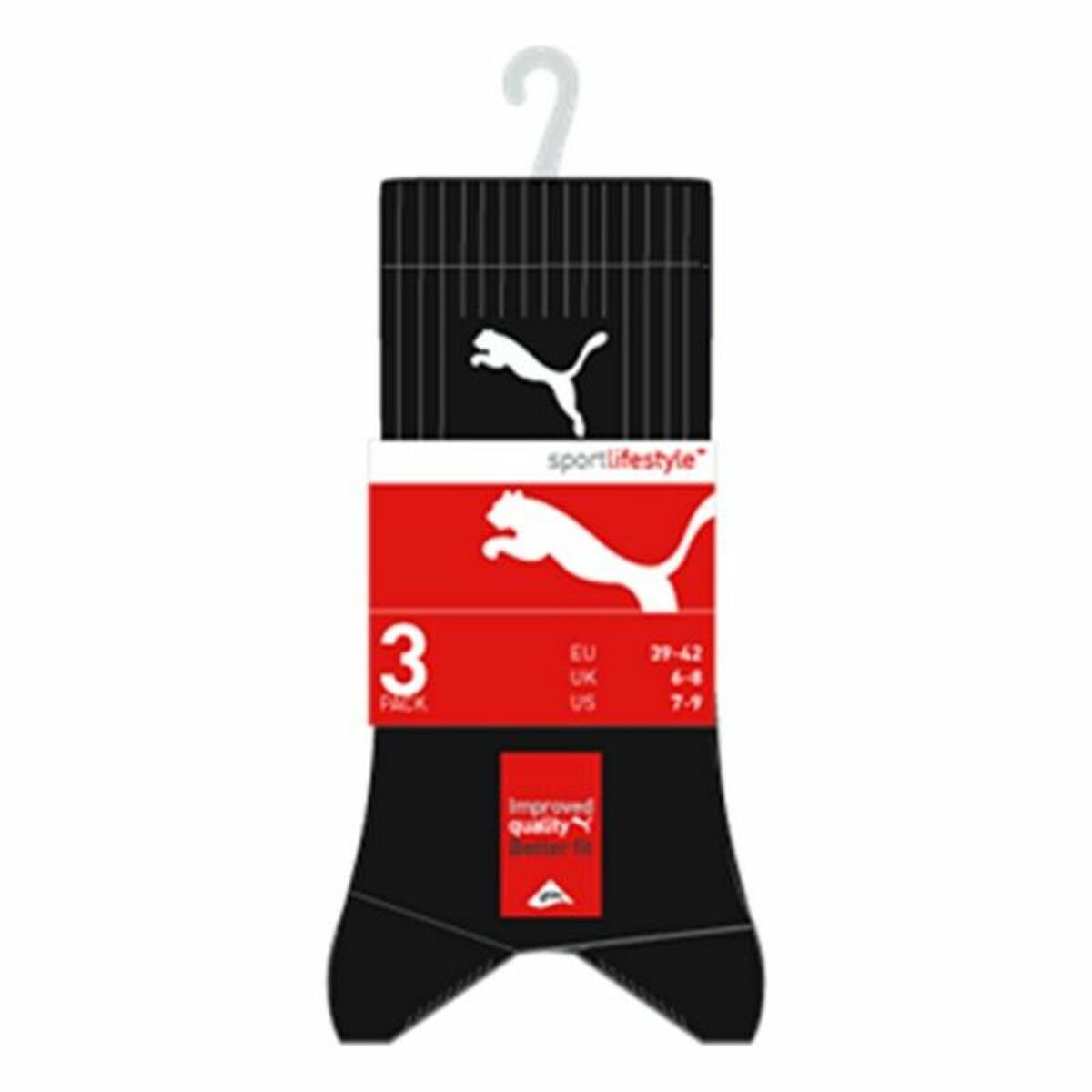 Sports Socks Puma SPORT Black-0