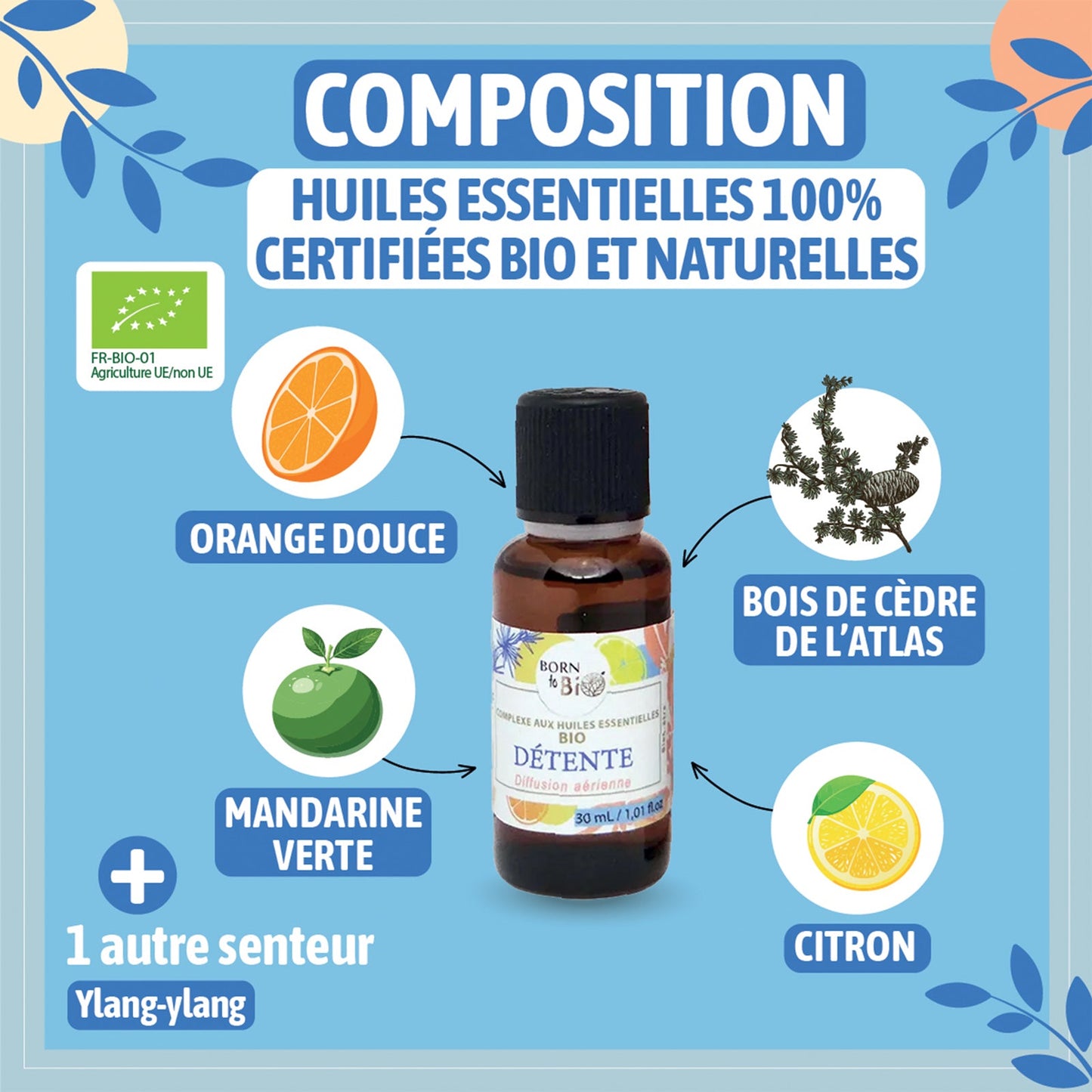 Détente - Complexe aux huiles essentielles Certifiées Bio-1