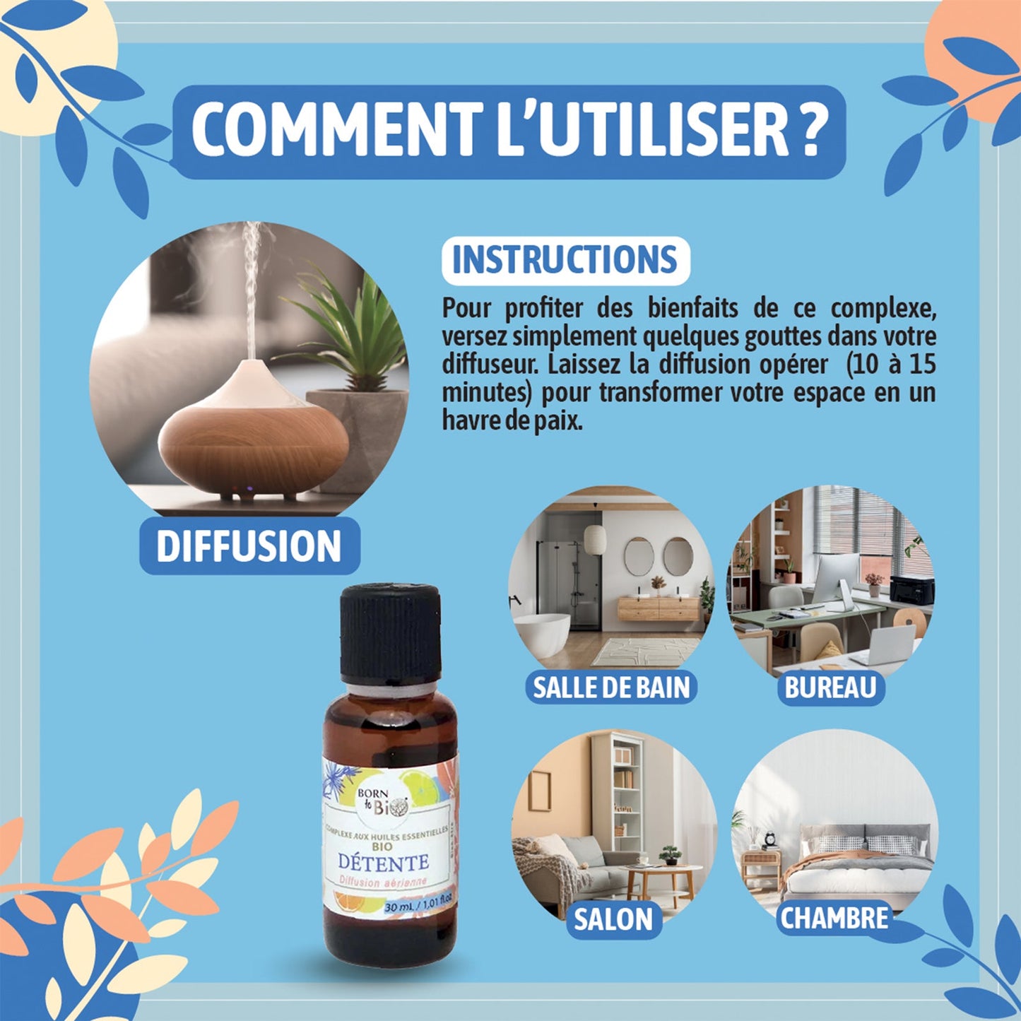 Détente - Complexe aux huiles essentielles Certifiées Bio-3