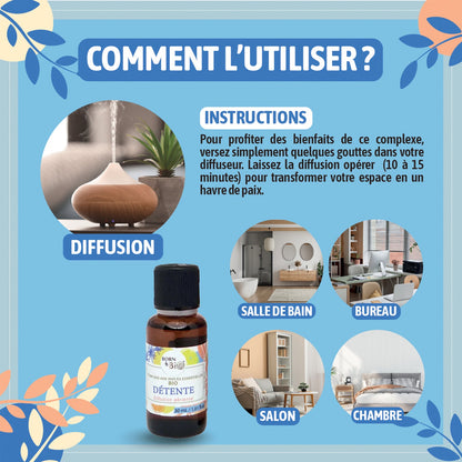 Détente - Complexe aux huiles essentielles Certifiées Bio-3